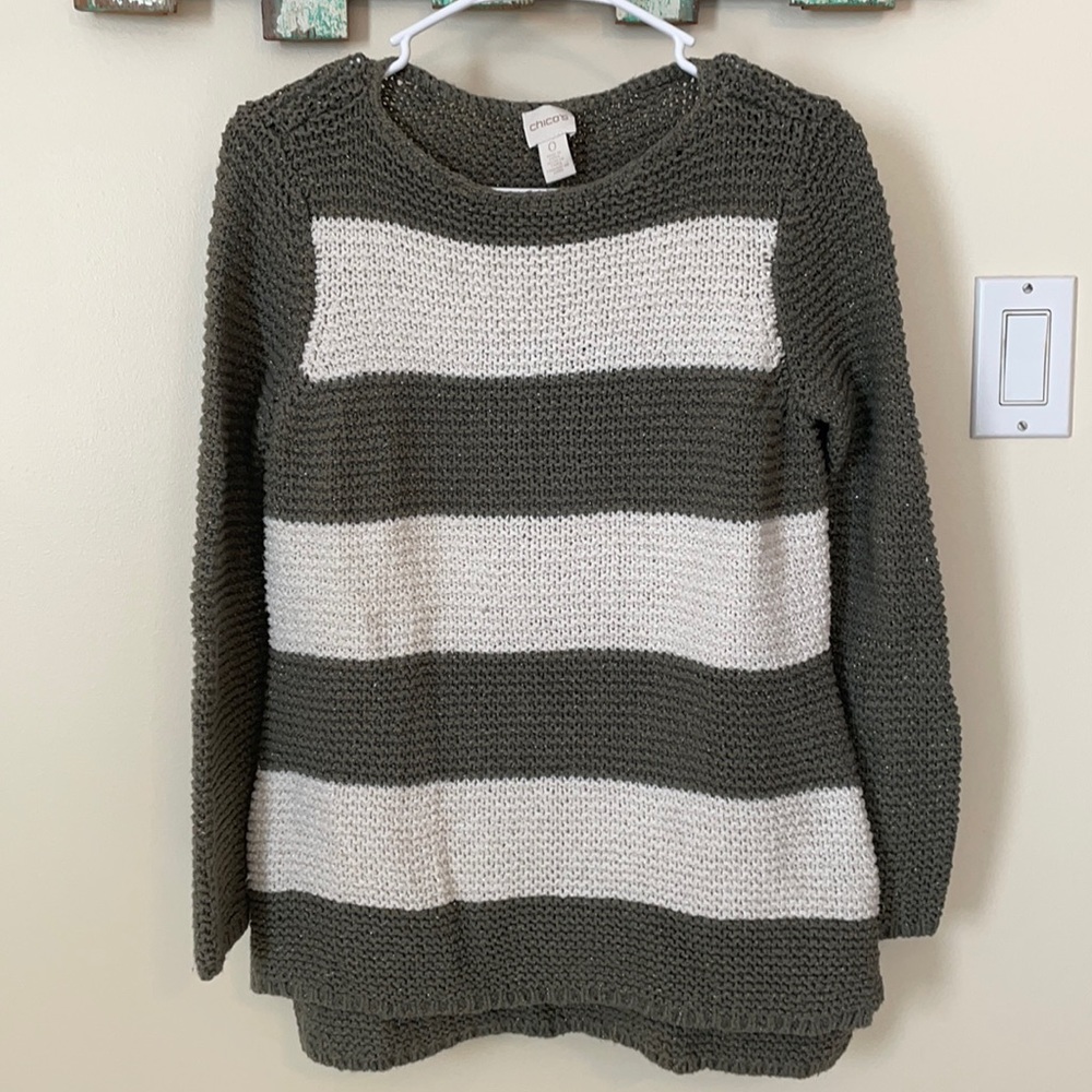 Chico’s Striped Sweater